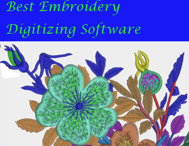 embroidery digitizing flower